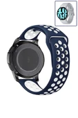 KRETON KRETON Samsung Galaxy Watch 6 40mm / 44mm Uyumlu Kordon Yumuşak Dokulu Delikli Desenli Silikon Kayış thumbnail 9
