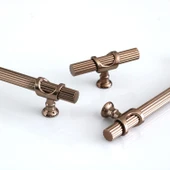 Mobilya Çekmece Dolap Kapak Mutfak Dolabı Kulpları Kulbu Kulpu Bronz Metal Kulp 192 mm-19.2 cm thumbnail 4