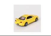 Mini GT 762 Nissan Skyline GT-R (R34) V-Spec Lightning Yellow 1/64 Model Araba thumbnail 3