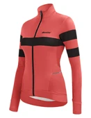 Santini Coral Bengal Kadın Termal Kışlık Bisiklet Forması 2W216175CORALBENG thumbnail 5