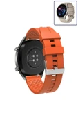 KRETON KRETON Amazfit GTR3-GTR3 PRO Akıllı Saat Ile Uyumlu Kaliteli Tokalı Siyah Silikon Kordon Kayış thumbnail 4