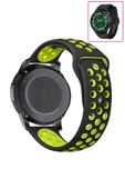 KRETON KRETON Samsung Galaxy Watch 6 Classic 43mm/47mm Uyumlu Kordon Yumuşak Dokulu Delikli Desenli Silikon Kayış thumbnail 5