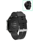 KRETON KRETON Amazfit Pace 2 Stratos Akıllı Saat Ile Uyumlu Kaliteli Tokalı Siyah Silikon Kordon Kayış thumbnail 5
