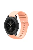 KRETON KRETON Samsung Galaxy Watch 42mm ile  Uyumlu Kordon Yumuşak Dokulu Soft Renk Tokalı Silikon Kayış thumbnail 3