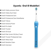 Soft Bristles Oral-B Uyumlu Yedek Diş Fırçası Başlıkları 4 Lü thumbnail 4