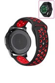 KRETON KRETON Samsung Galaxy Watch 6 Classic 43mm/47mm Uyumlu Kordon Yumuşak Dokulu Delikli Desenli Silikon Kayış thumbnail 2