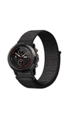 KRETON KRETON Amazfit 3 Stratos Uyumlu Spor Kumaş Desenli Cırt Cırtlı Kordon Kayış thumbnail 5