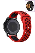 KRETON KRETON Samsung Galaxy Watch 4 40mm/44mm Uyumlu Kordon Yumuşak Dokulu Style Delikli Desenli Silikon Kayış thumbnail 7
