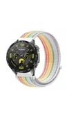 KRETON KRETON Huawei Watch Gt4 46mm Uyumlu Spor Kumaş Desenli Cırt Cırtlı Kordon Kayış thumbnail 4
