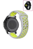 KRETON KRETON Samsung Galaxy Watch Active 2 40mm/44mm Uyumlu Kordon Yumuşak Dokulu Delikli Desenli Silikon Kayış thumbnail 10