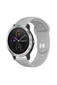 KRETON KRETON Garmin Vivo Active 3 Ile Uyumlu Yumuşak Dokulu Silikon Kordon Kayış (20MM) thumbnail 5