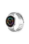 KRETON KRETON Huawei Watch Gt2 42mm Uyumlu GÜMÜŞ Kordon Baklava Model Paslanmaz Çelik Kayış thumbnail 1