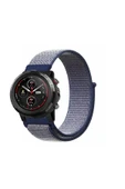 KRETON KRETON Amazfit 3 Stratos Uyumlu Spor Kumaş Desenli Cırt Cırtlı Kordon Kayış thumbnail 6