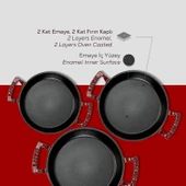 Lava Döküm Bordo 3’lü Sahan Seti (16-20-24 cm) – Şef Kalitesinde Lezzet ve Şıklık Bir Arada-Bordo thumbnail 6