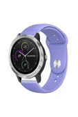KRETON KRETON Garmin Vivo Active 3 Ile Uyumlu Yumuşak Dokulu Silikon Kordon Kayış (20MM) thumbnail 8