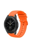 KRETON KRETON Samsung Galaxy Watch 42mm ile  Uyumlu Kordon Yumuşak Dokulu Soft Renk Tokalı Silikon Kayış thumbnail 2