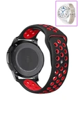 KRETON KRETON Huawei Watch Gt3 Pro 43mm Uyumlu Kordon Yumuşak Dokulu Delikli Desenli Silikon Kayış thumbnail 8