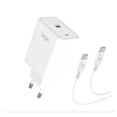 LinkTech T463e Eco 45W Turbo (67-120W) Type-C to Type-C Kablolu Şarj Aleti thumbnail 1