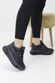 Emax Fiore Siyah Simli Taşlı Kadın Spor Yürüyüş Ayakkabısı thumbnail 4