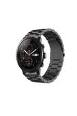 KRETON KRETON Amazfit Pace 2 Stratos Uyumlu GÜMÜŞ Kordon Klasik Baklava Model Paslanmaz Çelik Metal Kayış thumbnail 7