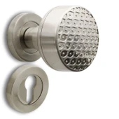 Kapı Tokmağı Topuzu Kolu Metal Tokmak Saten Kapı Kolu Yale Sağa Sola Uygun 1 Takım thumbnail 6