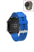 KRETON KRETON Amazfit GTR 47mm Akıllı Saat Ile Uyumlu Kaliteli Tokalı Siyah Silikon Kordon Kayış thumbnail 7