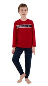 Us Polo Erkek Çocuk Kırmızı Uzun Kol Pijama Takım 2214 thumbnail 1