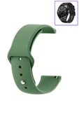 KRETON KRETON Huawei Watch Gt3 46mm Uyumlu KOYU YEŞİL Kordon Yumuşak Dokulu Silikon Kayış thumbnail 1