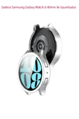 KRETON KRETON Samsung Galaxy Watch 6 40mm Uyumlu Kasa Ve Ekran Koruyucu 360 Tam Koruma Silikon Kılıf thumbnail 6