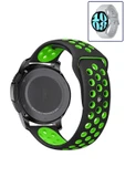 KRETON KRETON Samsung Galaxy Watch 6 40mm / 44mm Uyumlu Kordon Yumuşak Dokulu Delikli Desenli Silikon Kayış thumbnail 8