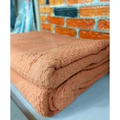 2 Adet Şaheser %100 Pamuk Çift Kişilik Pike 240x220 (Tek Pike)-Portakal - 2