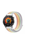 KRETON KRETON Huawei Watch GT5 46mm  Uyumlu Spor Kumaş Desenli Cırt Cırtlı Kordon Kayış thumbnail 5