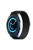 KRETON KRETON Samsung Gear Sport Uyumlu Kordon Hasır Metal Örgü Mıknatıslı Milano Kayış thumbnail 1