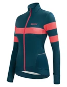 Santini Coral Bengal Kadın Termal Kışlık Bisiklet Forması 2W216175CORALBENG thumbnail 11