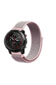 KRETON KRETON Amazfit 3 Stratos Uyumlu Spor Kumaş Desenli Cırt Cırtlı Kordon Kayış thumbnail 9