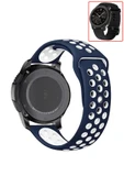 KRETON KRETON Amazfit GTR 42mm Uyumlu Kordon Yumuşak Dokulu Delikli Desenli Silikon Kayış thumbnail 10