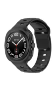 KRETON KRETON Samsung Galaxy Watch 7 Ultra 47mm ile Uyumlu Kordon Dalgalı Official Design Premium Silikon Kayış thumbnail 9