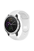 KRETON KRETON Garmin Vivo Active 3 Ile Uyumlu Yumuşak Dokulu Silikon Kordon Kayış (20MM) thumbnail 7
