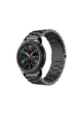 KRETON KRETON Samsung Gear S3 Frontier Uyumlu GÜMÜŞ Kordon Klasik Baklava Model Paslanmaz Çelik Metal Kayış thumbnail 7