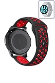 KRETON KRETON Samsung Galaxy Watch 6 40mm / 44mm Uyumlu Kordon Yumuşak Dokulu Delikli Desenli Silikon Kayış thumbnail 4