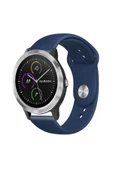 KRETON KRETON Garmin Vivo Active 3 Ile Uyumlu Yumuşak Dokulu Silikon Kordon Kayış (20MM) thumbnail 2