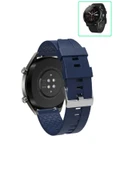 KRETON KRETON Amazfit Pace 2 Stratos Akıllı Saat Ile Uyumlu Kaliteli Tokalı Siyah Silikon Kordon Kayış thumbnail 2