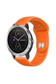 KRETON KRETON Garmin Vivo Active 3 Ile Uyumlu Yumuşak Dokulu Silikon Kordon Kayış (20MM) thumbnail 10