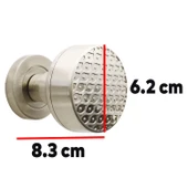 Kapı Tokmağı Topuzu Kolu Metal Tokmak Saten Kapı Kolu Yale Sağa Sola Uygun 1 Takım thumbnail 4