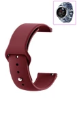 KRETON KRETON Honor Watch Gs Pro Uyumlu Bordo Kordon Yumuşak Dokulu Silikon Kayış thumbnail 1