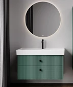 Denko Marsilya 100 cm (Beyoğlu Yeşil) Banyo Dolabı Takımı thumbnail 1