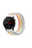 KRETON KRETON Garmin Forerunner 255 Uyumlu Spor Kumaş Desenli Cırt Cırtlı Kordon Kayış thumbnail 8