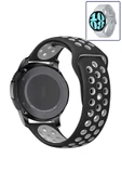 KRETON KRETON Samsung Galaxy Watch 6 40mm / 44mm Uyumlu Kordon Yumuşak Dokulu Delikli Desenli Silikon Kayış thumbnail 3
