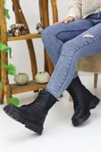 Emax Kadın Bağcıklı Fermuarlı Sim Detaylı Kalın Taban Postal Bot Kışlık Su Geçirmez thumbnail 4