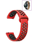 KRETON KRETON Samsung Galaxy Watch 3 45mm Uyumlu Kordon Yumuşak Dokulu Delikli Desenli Silikon Kayış thumbnail 4